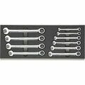 Garant Ratchet Ring Wrench Set in Heavy Duty Foam, 10 Pc 952426 10